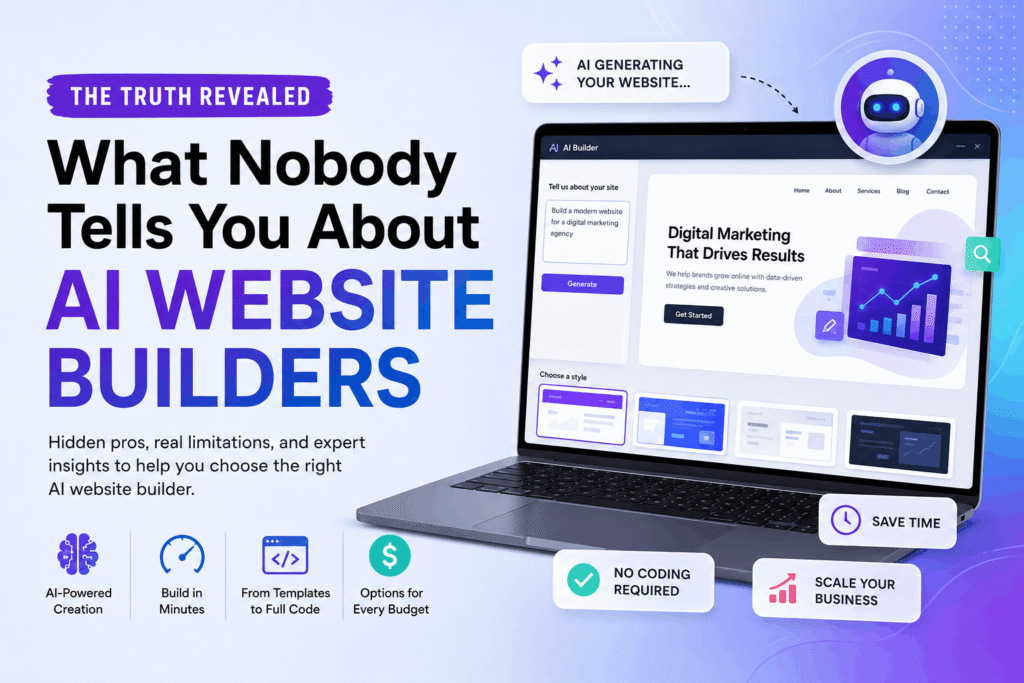 What Nobody Tells You About AI Website Builders